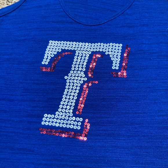 Ladies size M Texas Rangers tank top - Picture 2 of 4